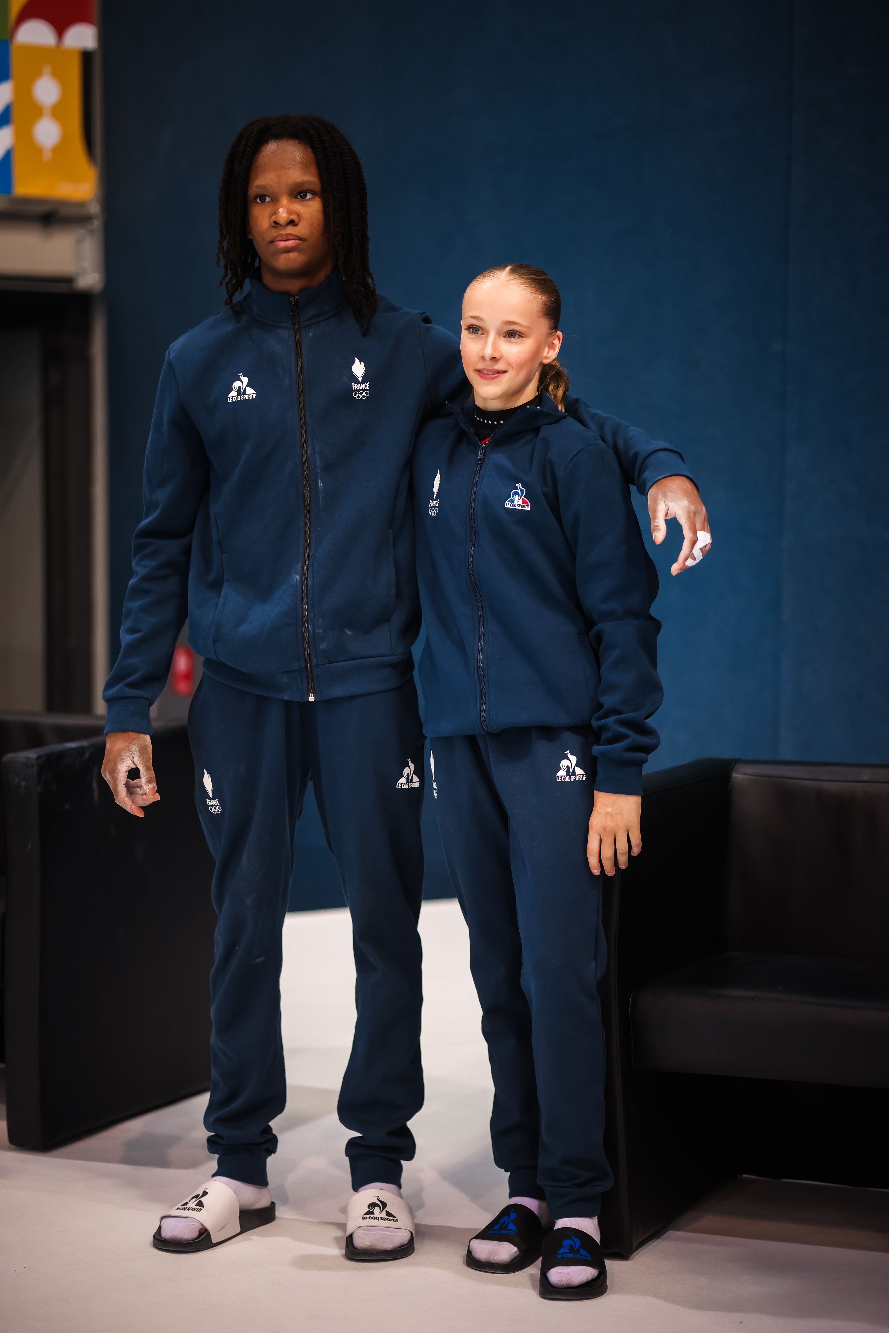 Eléna Colas, Ruddly Bordelais-Maisonnable, médaillés d'or en gymnastique artistique - paires mixtes