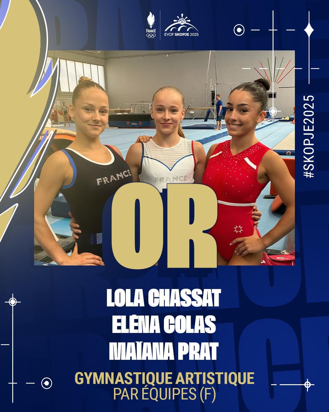 Médaillées d'or gymnastique artistique par équipes (F)