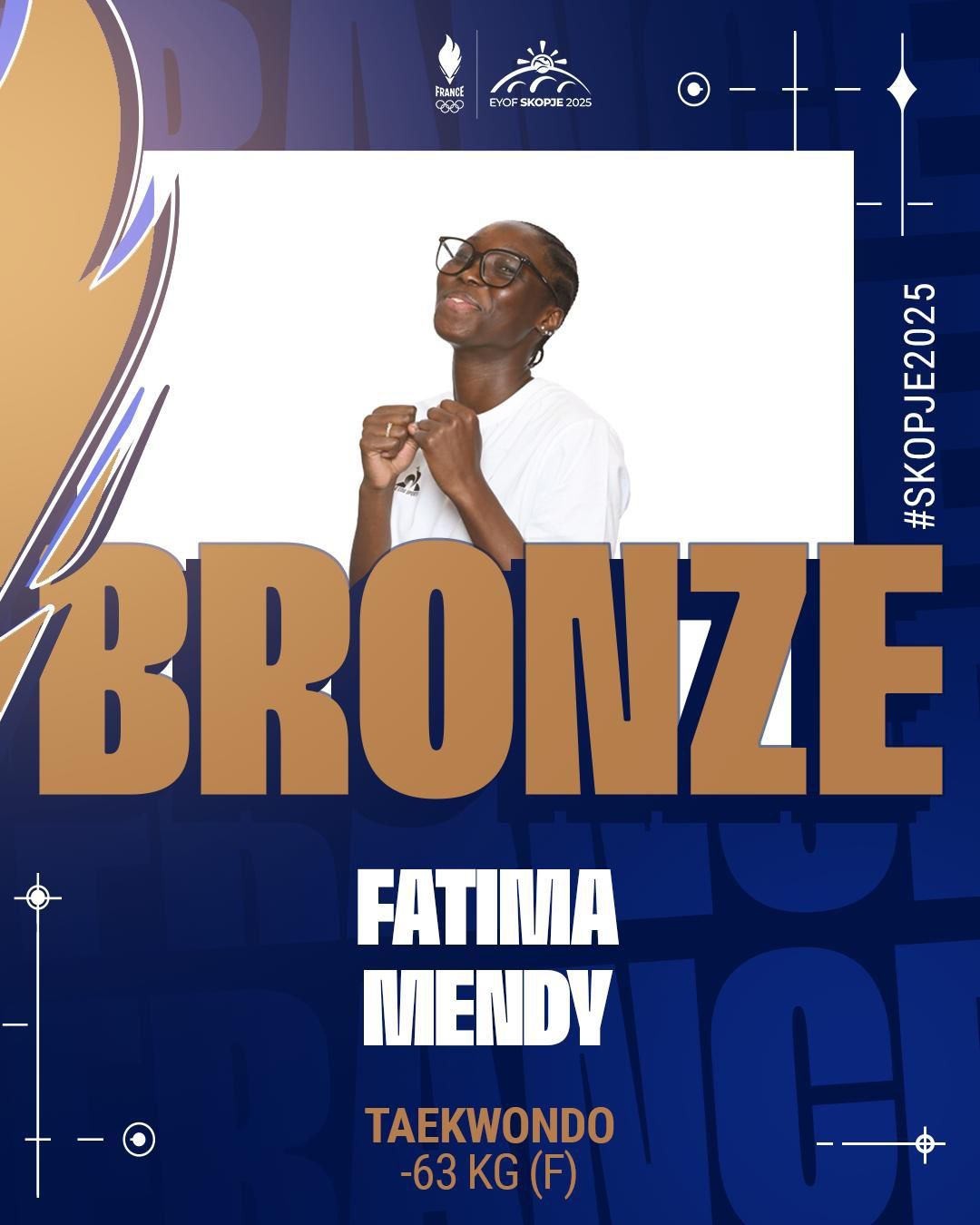 Fatima Mendy, médaillée de bronze en taekwondo -63 kg