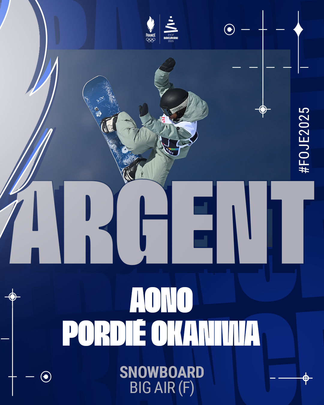 Médaille d'argent en snowboard big air
