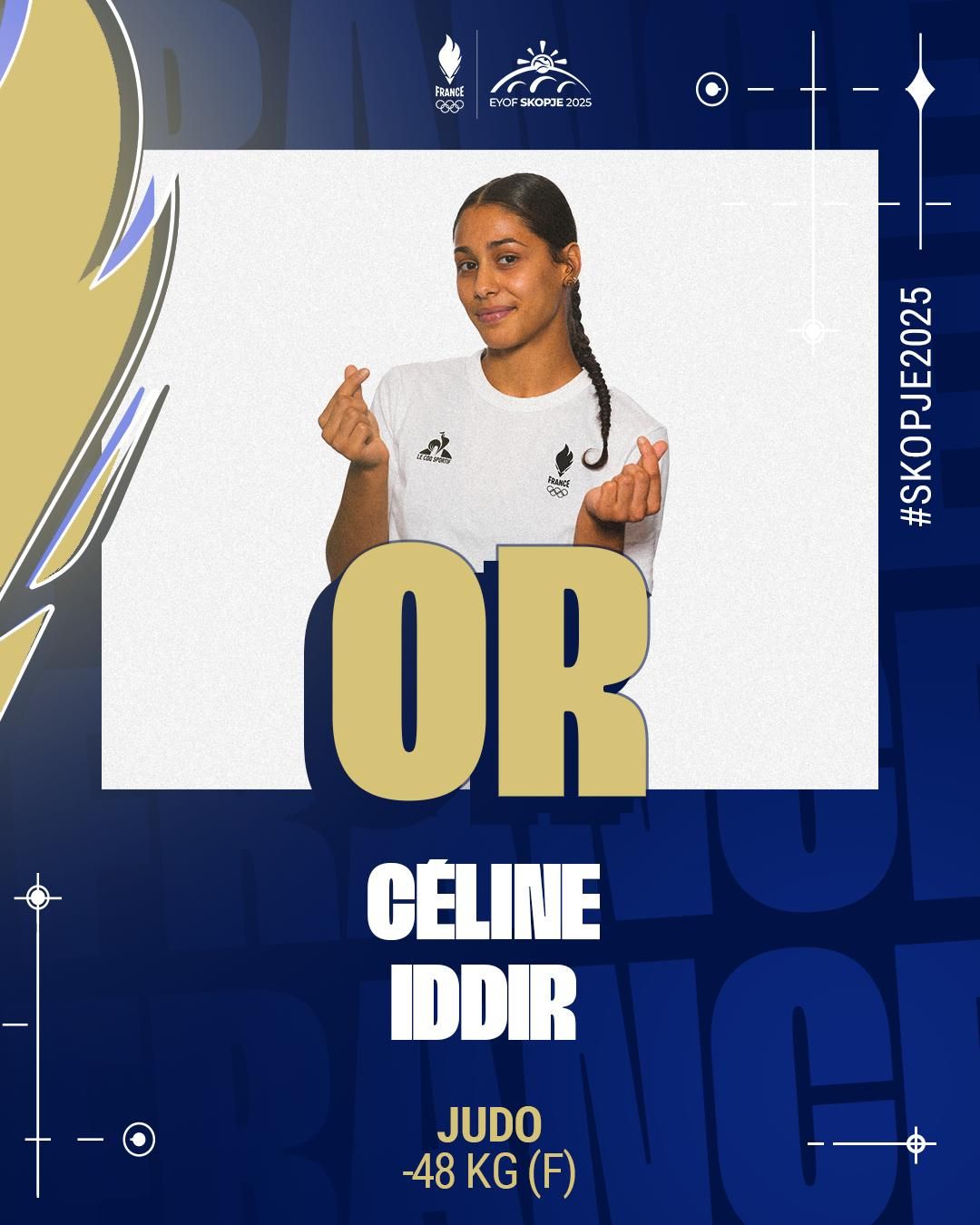 Céline Iddir médaillée d'or judo (-48 kg) 